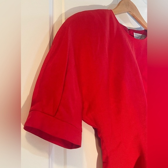 Gorgeous VINTAGE 70s Chairman of the Board by PSI Red Blouse with Shoulder Pads - Picture 14 of 16